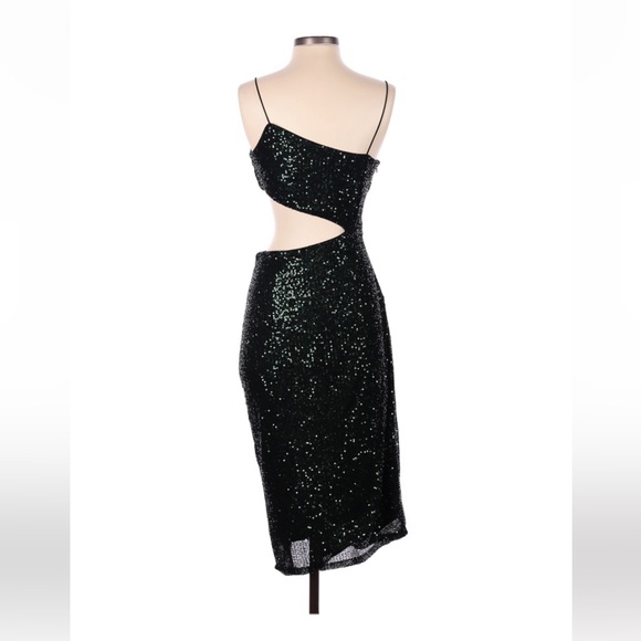 Dark Green Lulus Sequin Dress - Picture 2 of 2